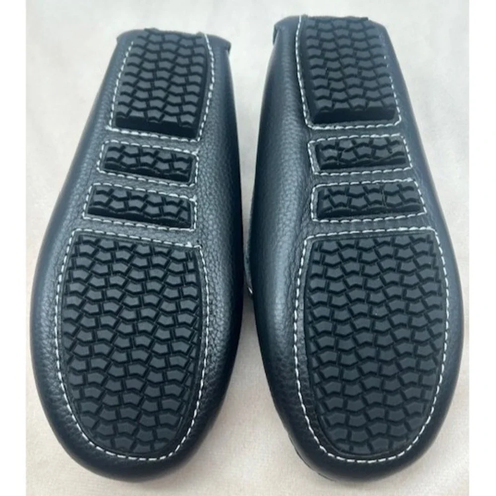 Skoex Boys Slip-On Loafers Black‎ Leather Horse Bit Buckle NEW - US 11.5 (EU 29)